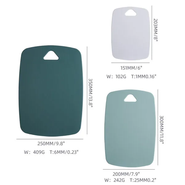 3PCS Plastic Chopping Board Combo - Image 5